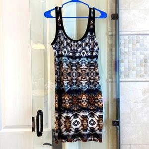 Tie Dye Form Fitting Dress